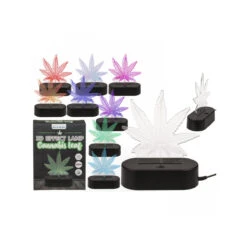 3D Lampe Cannabis 16cm