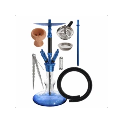 Vandpibe Kaya Elox Carbon Blå 70cm -Headshoppen Salgsbutik vandpibe kaya elox corbania bla 70cm 2